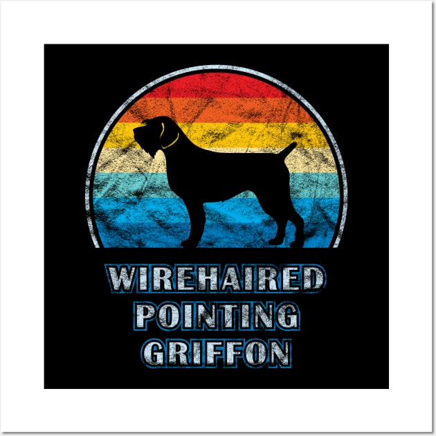 Wirehaired Pointing Griffon Vintage Design Dog Wall Art by millersye